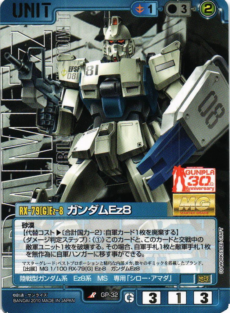 ガンダムEz8【青/GP-32/CB ガンプラ30thメモリアルエディション】 – 猫