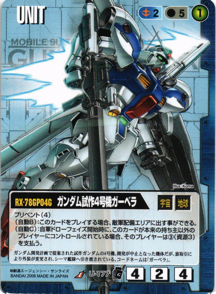 ガンダム試作4号機ガーベラ【青/U-177/EXTENSION BOOSTER】 – 猫