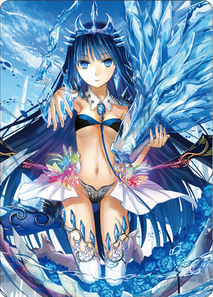 NOVATCG 水龍の巫女雫 シークレット 藤ちょこ先生直筆サイン NOVATCG 水龍の巫女 雫 UR 藤ちょこ先生サイン 水龍の巫女 雫