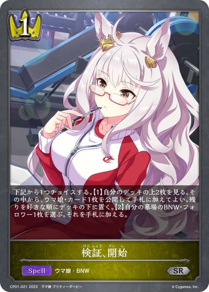 検証、開始