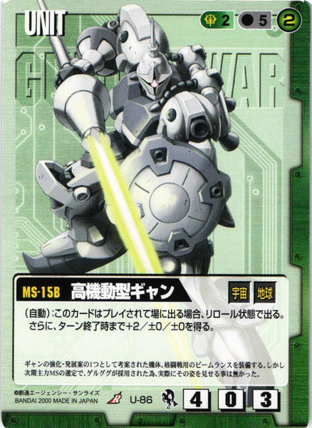 高機動型ギャン【緑/U-86/DB 一年戦争編】